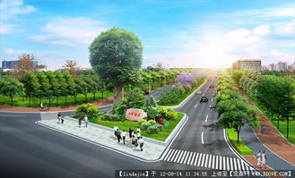 绿韵静淌 探索道路景观与园林绿化的多维视觉效果